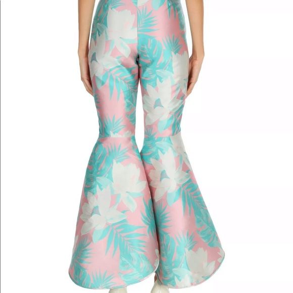 NORA BARTH Italy Flare Stretch Floral Cropped NWT - Picture 2 of 7